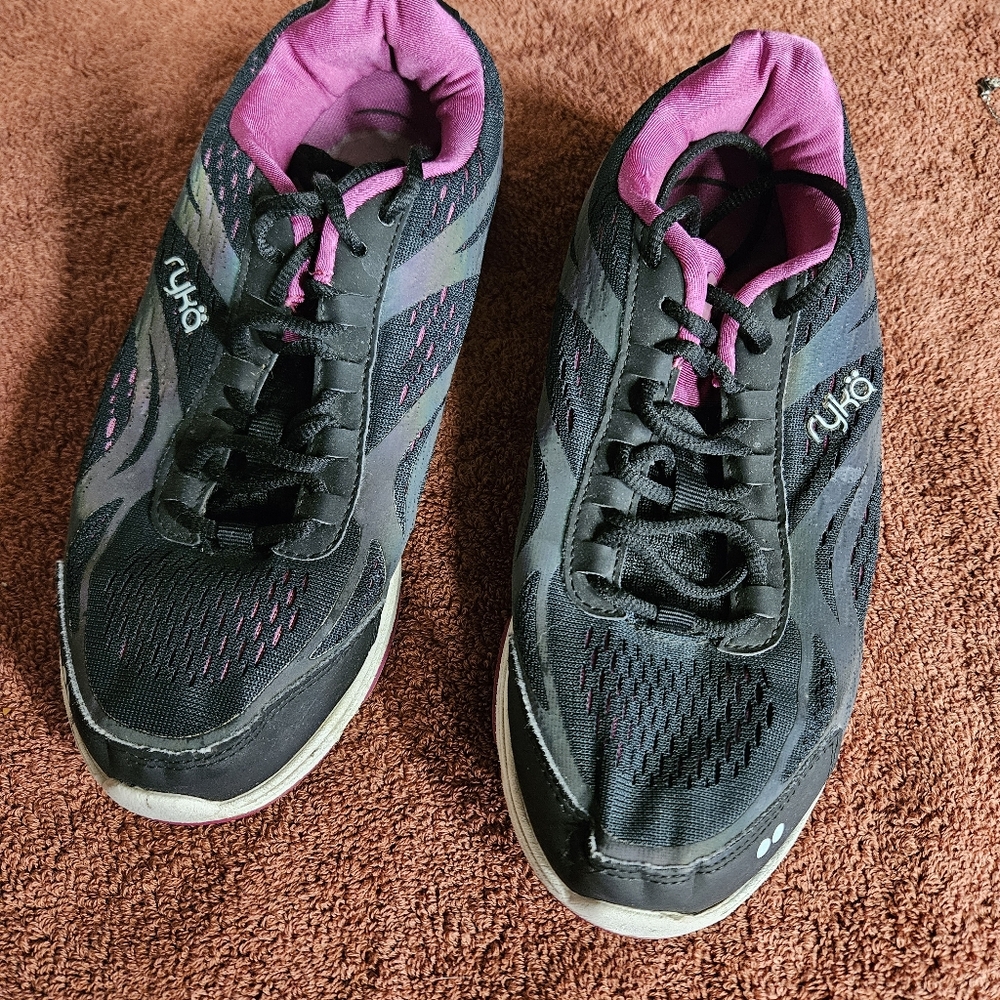 Ryka Women's Black and Pink Athletic Shoes